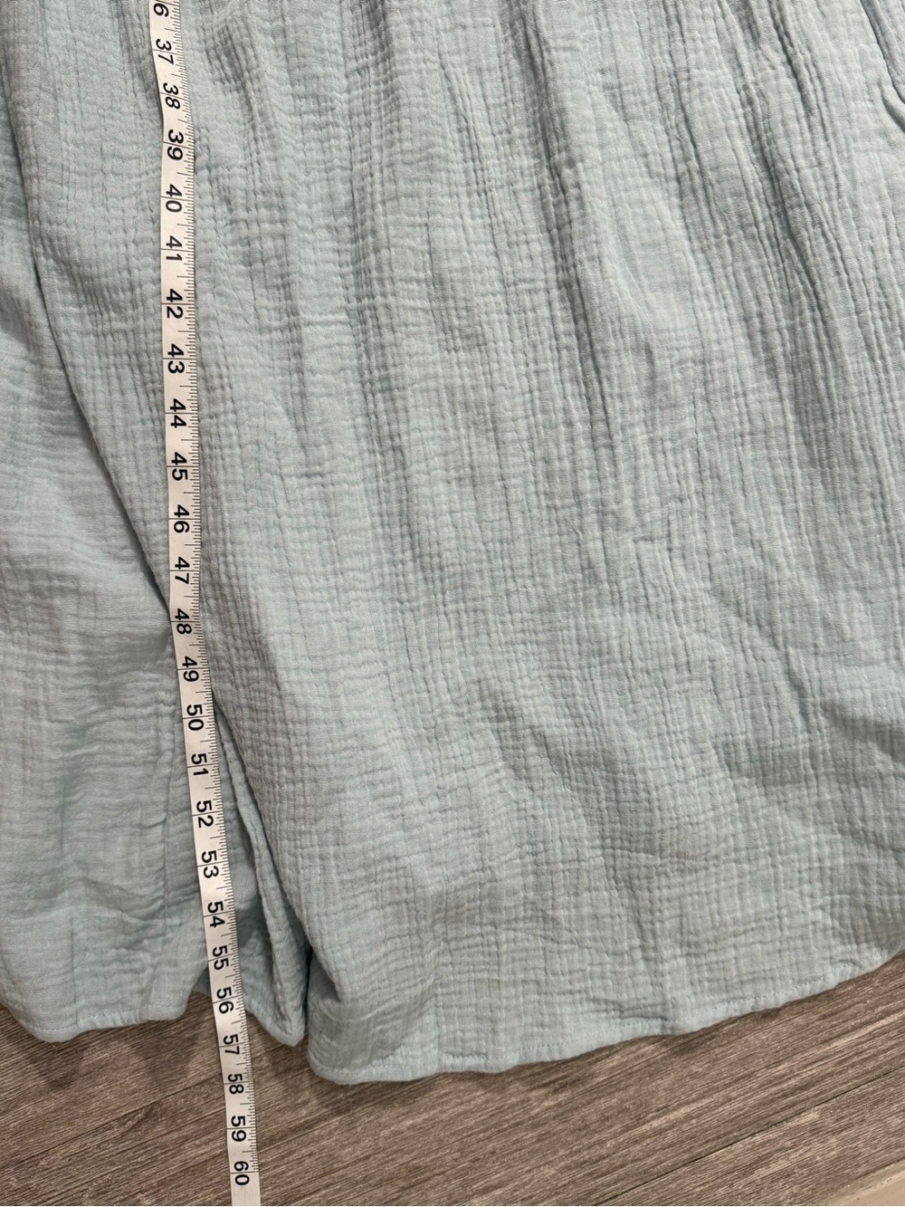 A.ren Islay Tie Shoulder Maxi Dress Blue 100% Cotton Smocked Boho NWT Resort - Picture 4 of 8